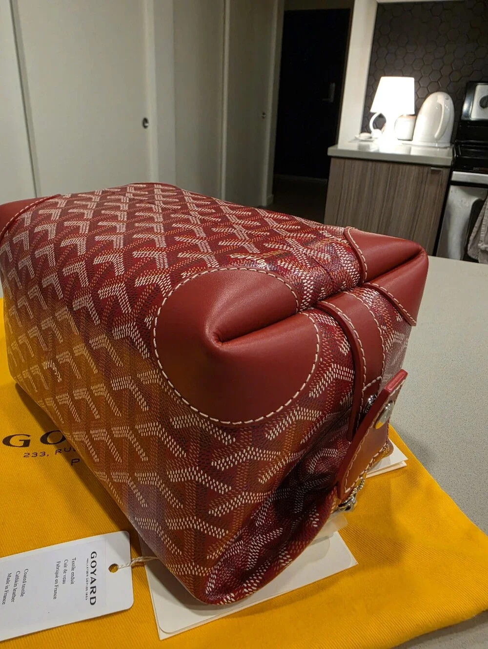 Goyard Red Toiletry Pouch